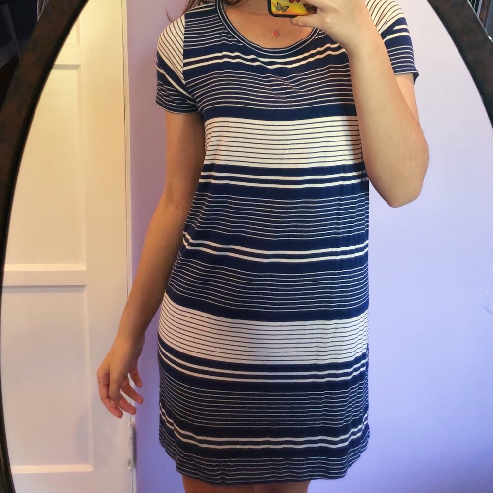 striped t-shirt dress from hollister!